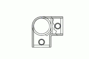 3 Way 90 Degree Elbow Through 128 illustration